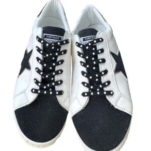 WOMEN'S VINTAGE HAVANA SNEAKERS -Black White Silver